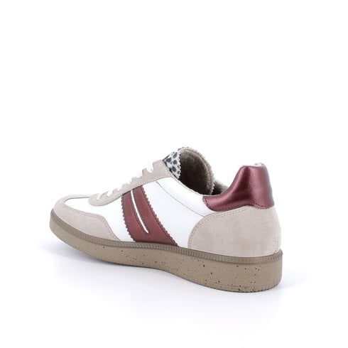 Igi & Co Women’s White, Wine and Beige Sneakers 8678766